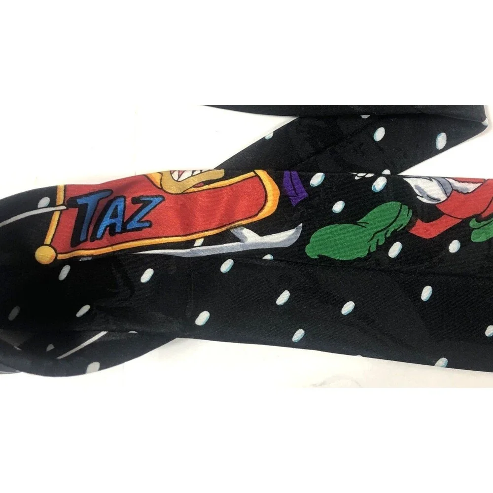 Vtg 90s Looney Tunes Necktie Lot Elmer Fudd Mermaid Pepé Le Pew Christmas Bugs